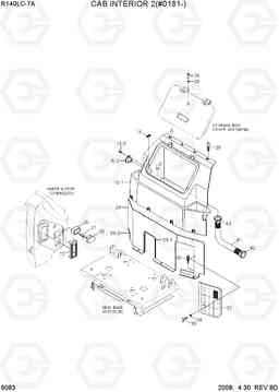 6083 CAB INTERIOR 2(#0181-) R140LC-7A, Hyundai