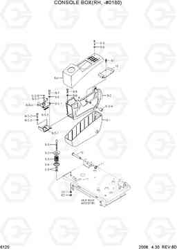 6120 CONSOLE BOX(RH, -#0180) R140LC-7A, Hyundai