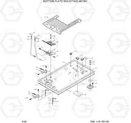 6160 BOTTOM PLATE MOUNTING(-#0180) R140LC-7A, Hyundai