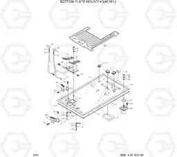 6161 BOTTOM PLATE MOUNTING(#0181-) R140LC-7A, Hyundai