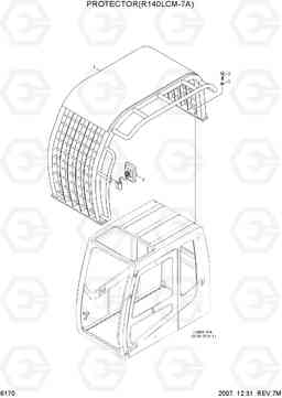 6170 PROTECTOR(R140LCM-7A) R140LC-7A, Hyundai