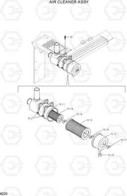 6220 AIR CLEANER ASSY R140LC-7A, Hyundai