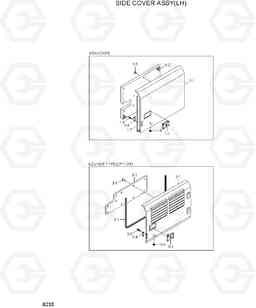 6230 SIDE COVER ASSY(LH) R140LC-7A, Hyundai