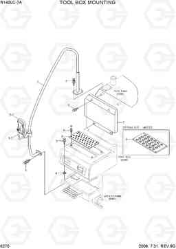 6270 TOOL BOX MOUNTING R140LC-7A, Hyundai