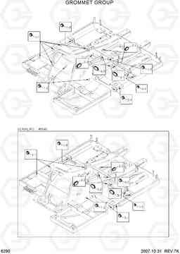 6290 GROMMET GROUP R140LC-7A, Hyundai