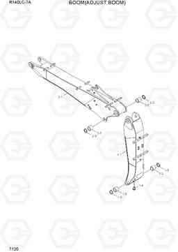 7120 BOOM(ADJUST BOOM) R140LC-7A, Hyundai