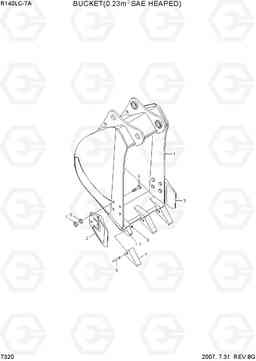 7320 BUCKET(0.23M3 SAE HEAPED) R140LC-7A, Hyundai