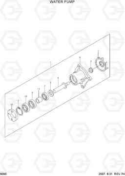 9090 WATER PUMP R140LC-7A, Hyundai