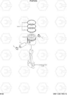 9130 PISTON R140LC-7A, Hyundai