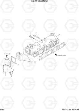 9180 INLET SYSTEM R140LC-7A, Hyundai