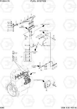 9280 FUEL SYSTEM R140LC-7A, Hyundai