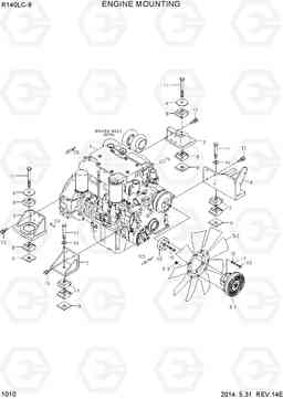 1010 ENGINE MOUNTING R140LC-9, Hyundai