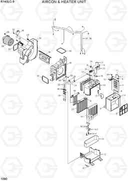 1090 AIRCON & HEATER UNIT R140LC-9, Hyundai