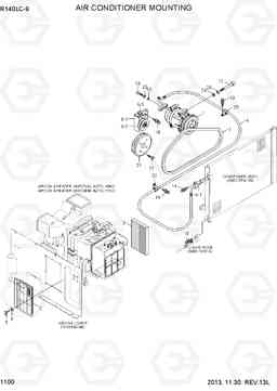 1100 AIR CONDITIONER MOUNTING R140LC-9, Hyundai