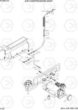 2120 AIR COMPRESSOR ASSY R140LC-9, Hyundai