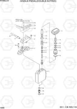 4300 SINGLE PEDAL(DOUBLE ACTING) R140LC-9, Hyundai