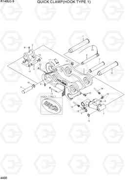 4400 QUICK CLAMP(HOOK TYPE 1, -#0620) R140LC-9, Hyundai