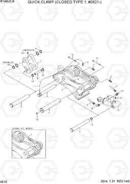 4510 QUICK CLAMP(CLOSED TYPE 1, #0621-) R140LC-9, Hyundai