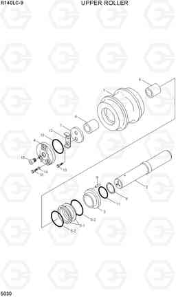 5030 UPPER ROLLER R140LC-9, Hyundai