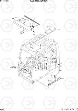 6010 CAB MOUNTING R140LC-9, Hyundai