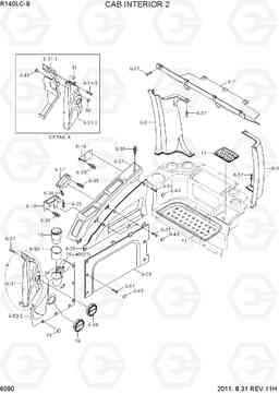 6090 CAB INTERIOR 2 R140LC-9, Hyundai