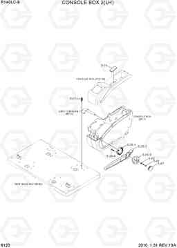 6120 CONSOLE BOX 2(LH) R140LC-9, Hyundai