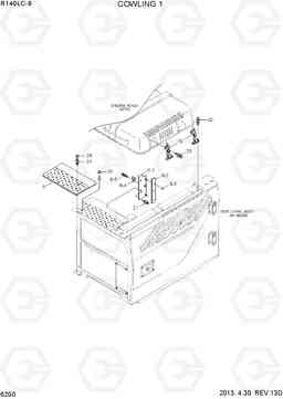 6200 COWLING 1 R140LC-9, Hyundai