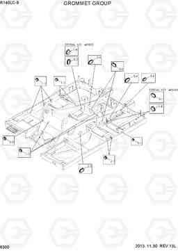 6300 GROMMET GROUP R140LC-9, Hyundai