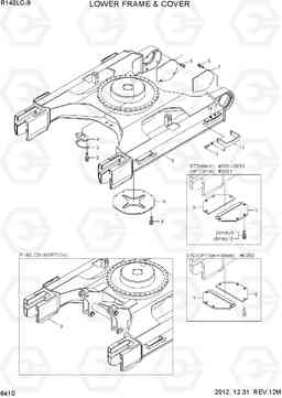 6410 LOWER FRAME & COVER R140LC-9, Hyundai