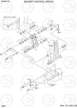 7300 BUCKET CONTROL GROUP R140LC-9, Hyundai