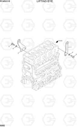 9060 LIFTING EYE R140LC-9, Hyundai