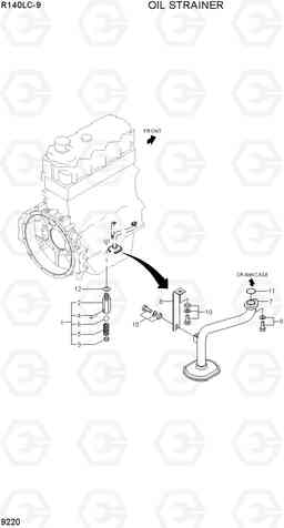 9220 OIL STRAINER R140LC-9, Hyundai