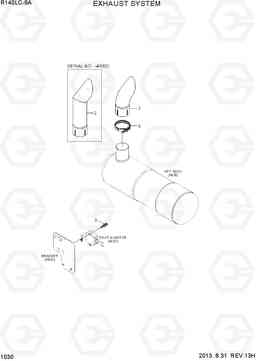 1030 EXHAUST SYSTEM R140LC-9A, Hyundai