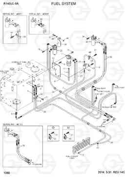 1060 FUEL SYSTEM R140LC-9A, Hyundai