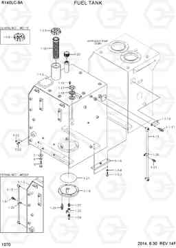 1070 FUEL TANK R140LC-9A, Hyundai