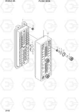 2110 FUSE BOX R140LC-9A, Hyundai