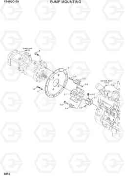 3010 PUMP MOUNTING R140LC-9A, Hyundai