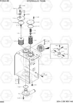 3020 HYDRAULIC TANK R140LC-9A, Hyundai