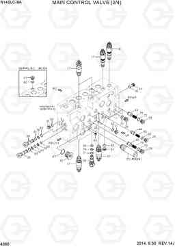 4060 MAIN CONTROL VALVE (2/4) R140LC-9A, Hyundai