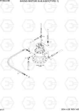 4117 SWING MOTOR SUB ASSY(TYPE 1) R140LC-9A, Hyundai