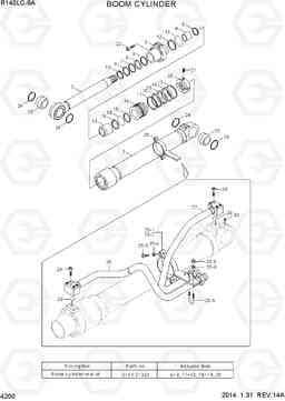 4200 BOOM CYLINDER R140LC-9A, Hyundai