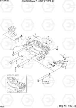 4520 QUICK CLAMP(HOOK TYPE 2) R140LC-9A, Hyundai