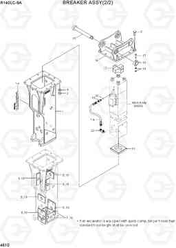 4610 BREAKER ASSY(2/2) R140LC-9A, Hyundai