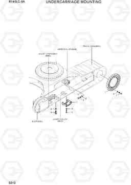 5010 UNDERCARRIAGE MOUNTING R140LC-9A, Hyundai