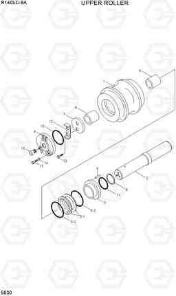 5030 UPPER ROLLER R140LC-9A, Hyundai