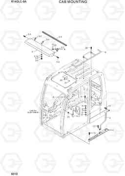 6010 CAB MOUNTING R140LC-9A, Hyundai