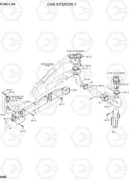 6080 CAB INTERIOR 1 R140LC-9A, Hyundai