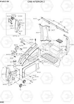 6090 CAB INTERIOR 2 R140LC-9A, Hyundai