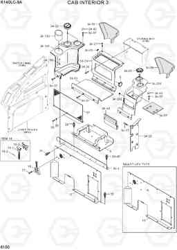 6100 CAB INTERIOR 3 R140LC-9A, Hyundai