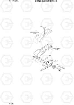 6120 CONSOLE BOX 2(LH) R140LC-9A, Hyundai